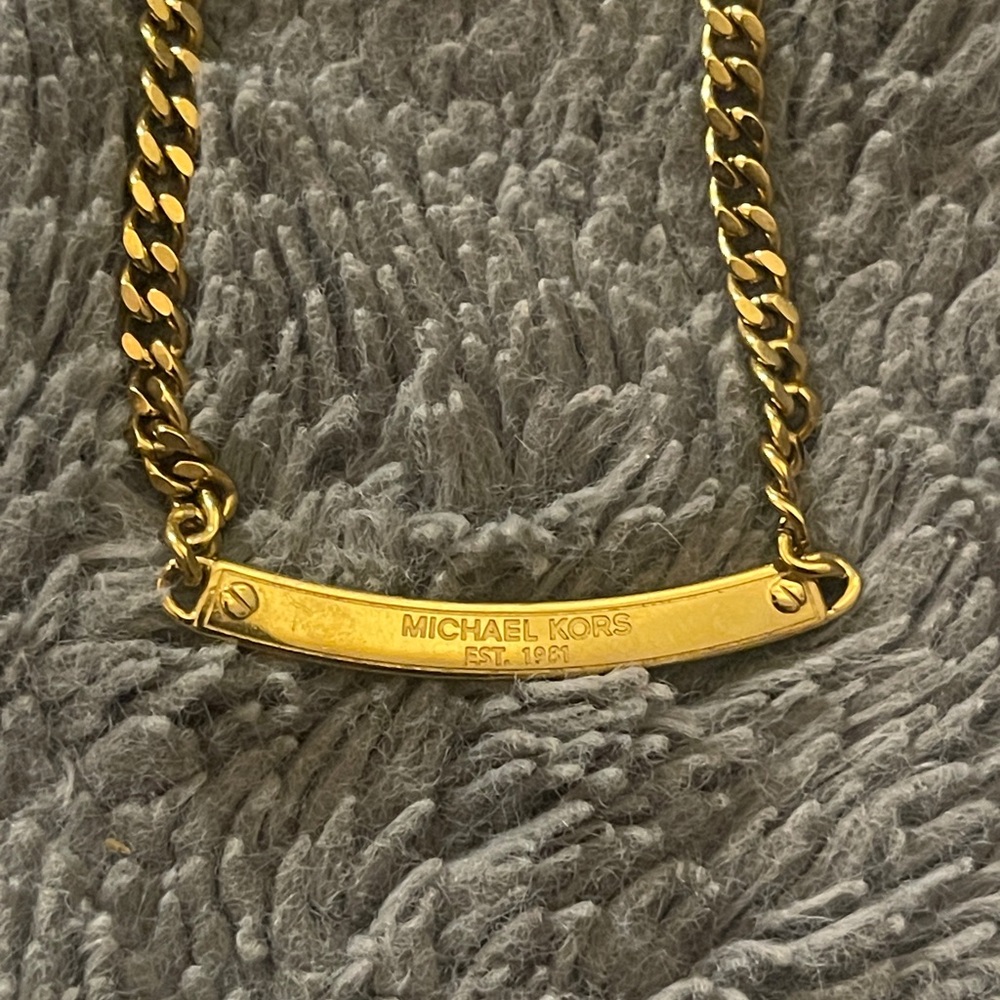 Michael Kors Gold Two Sided Chain Necklace ✨